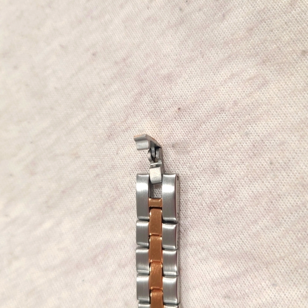 NWT Caravelle Women's Two Tone Quartz Watch Designed By Bulova - Picture 12 of 14